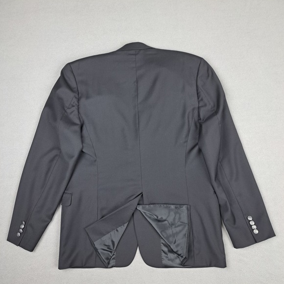 Lauren Ralph Lauren Blazer Mens 42L Black Wool Equestrian Buttons‎ Derby Jacket - Picture 12 of 16